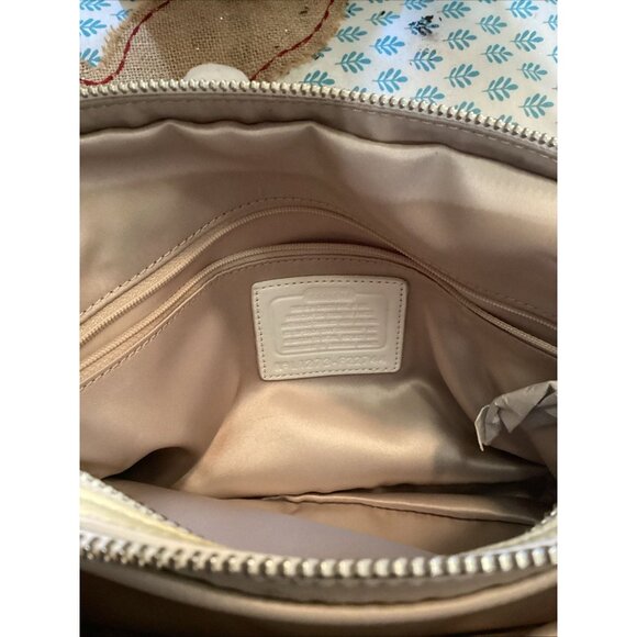 COACH KRISTIN CHAIN LINK PRINT DOUBLE ZIP SATCHEL Bag F22744 Handbag Purse COA - Picture 4 of 9